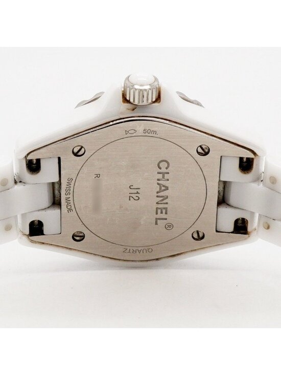 Chanel Pink Saffiano Bezel White Dial Watch